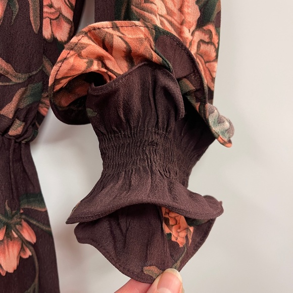 NWT Johanna Ortiz H&M‎ Collaboration Red Carpet floral Dress Sz Small - Picture 5 of 16